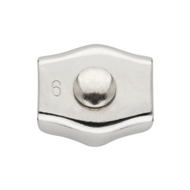 SJ-PS A4 - FERMACAVO PIANO SEMPLICE INOX A4 06-06 ( 10 pz.)